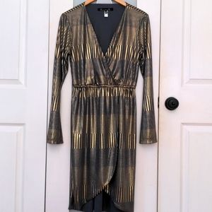 Hutch metallic gold dress